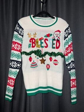 Ugly Christmas Sweater Xmas Size Medium